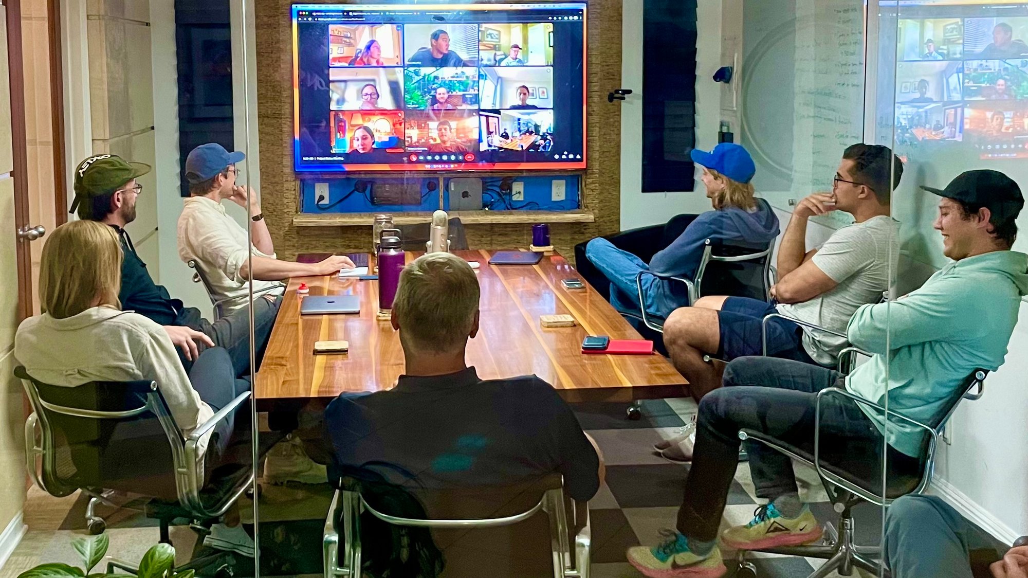 team leads meeting in a conference room