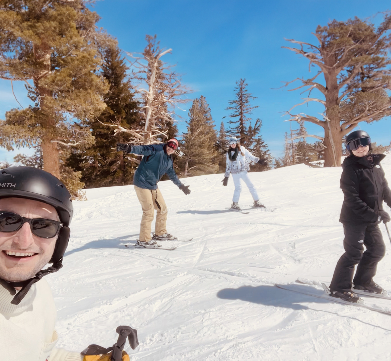 skiing holiday card